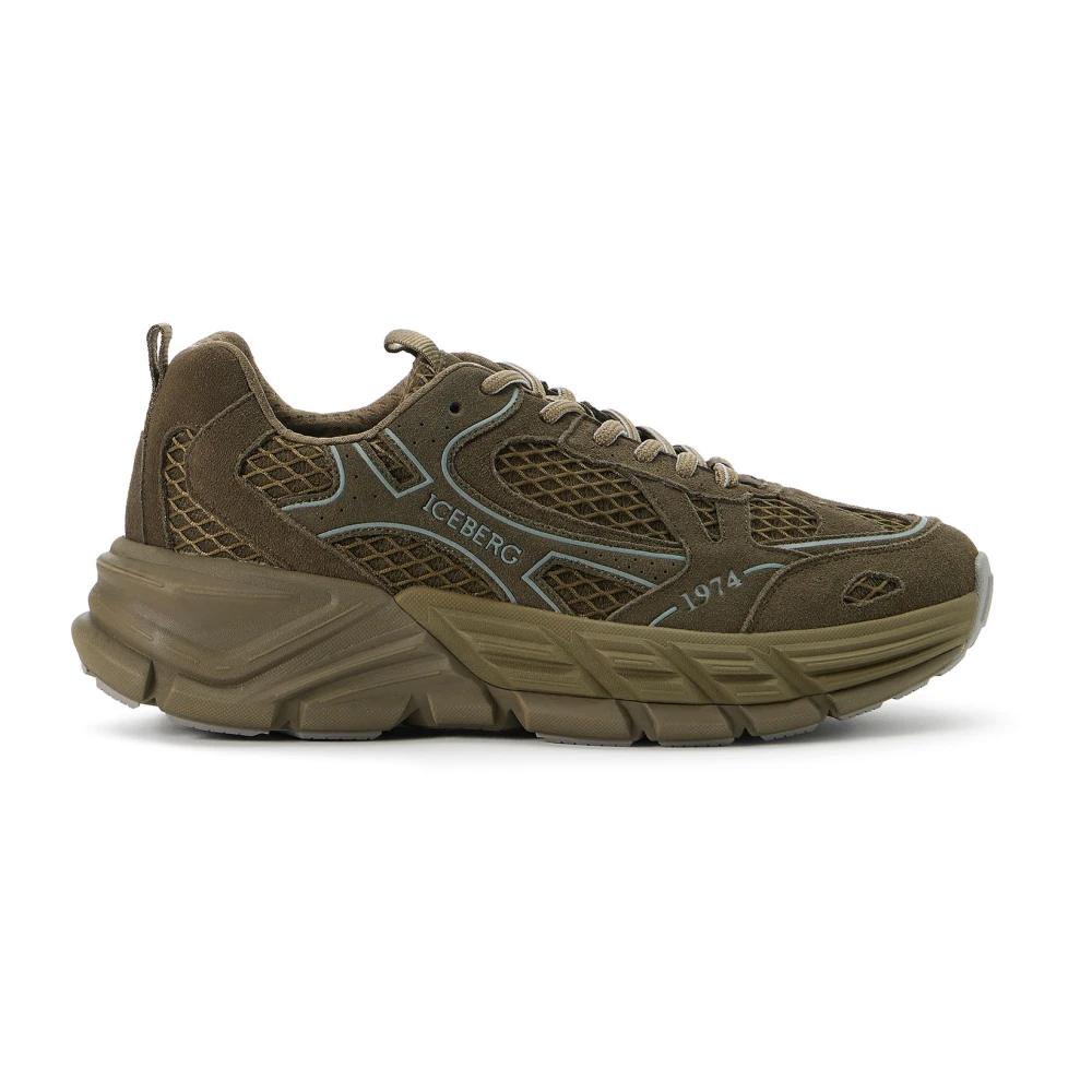 Iceberg Low-top Sneakers Heren Schoenen Groen