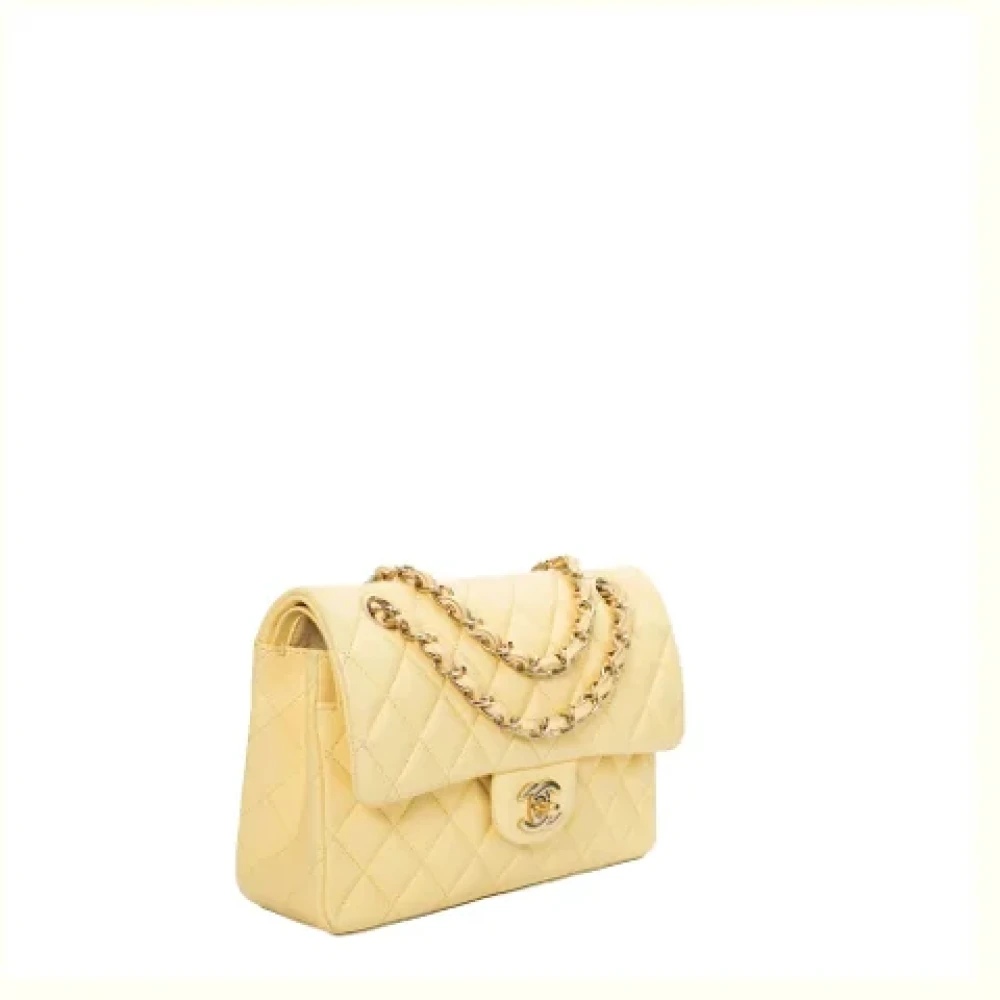 Chanel Vintage Pre-owned Leather chanel-bags Yellow Dames