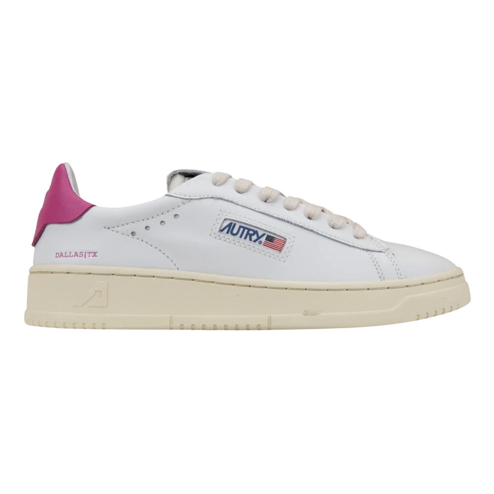 Autry Leren Sneakers met Veters Dames Schoenen Wit