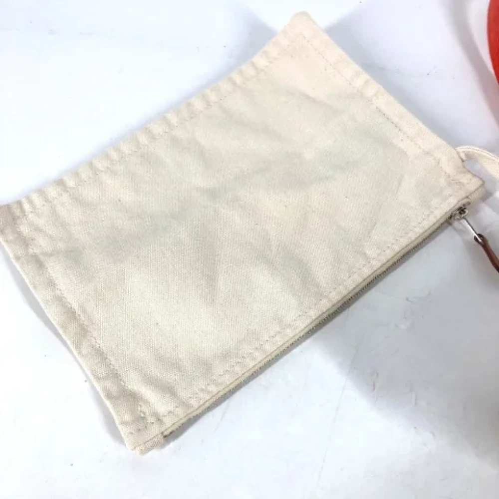 Hermès Vintage Pre-owned Fabric shoulder-bags Beige Dames