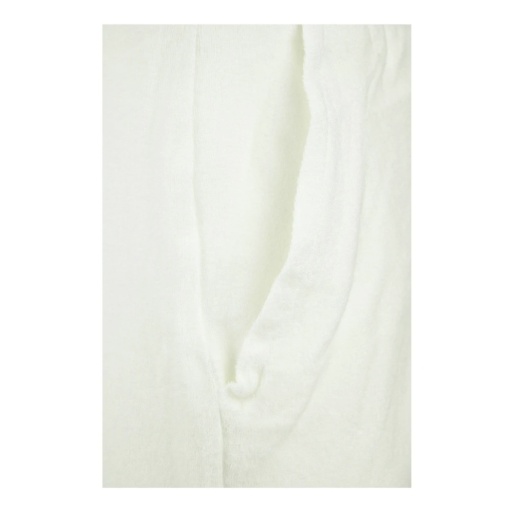 majestic filatures Comfortabele katoenen en modale Bermuda shorts White Heren