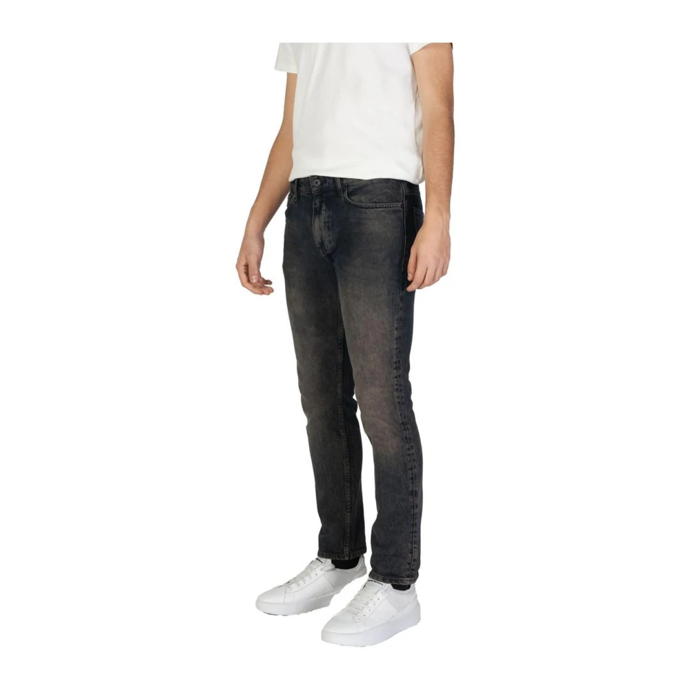 Hugo Boss Slim Katoenen Jeans met Elastaan Blue Heren
