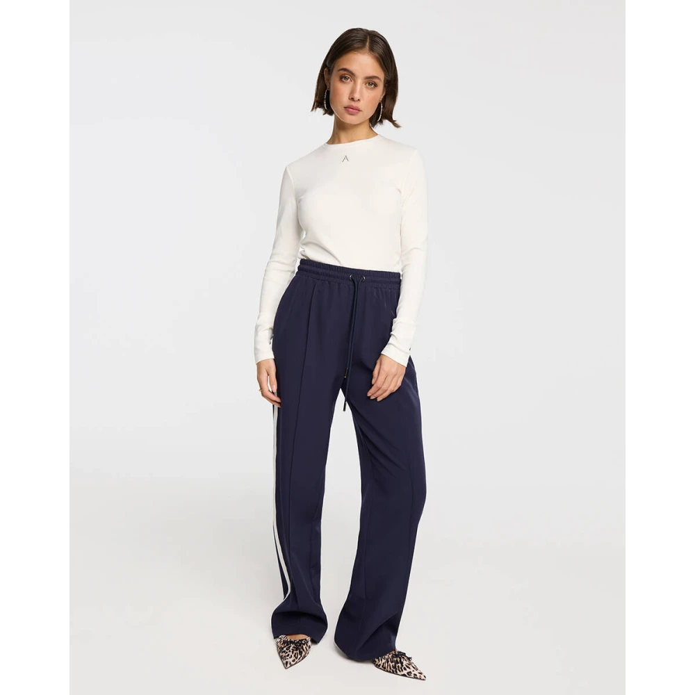 Alix The Label Sportieve Broek Blue Dames