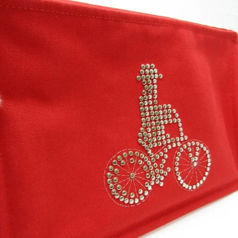 Hermès Vintage Pre-owned Cotton pouches Red Dames