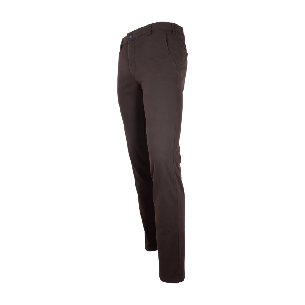 Meyer Moderne Fit Chino Broek Bruin Brown Heren