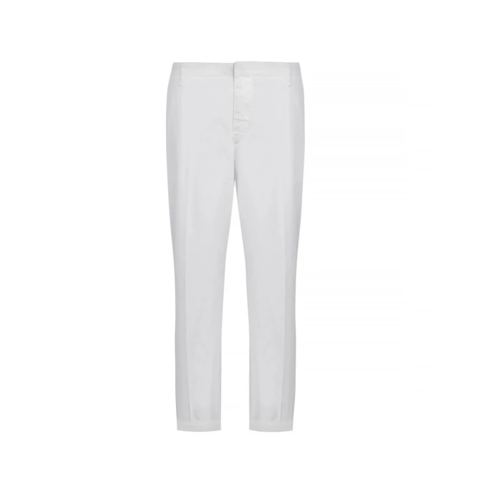 Dondup Uomo Bianco Pantaloni, W30, New,