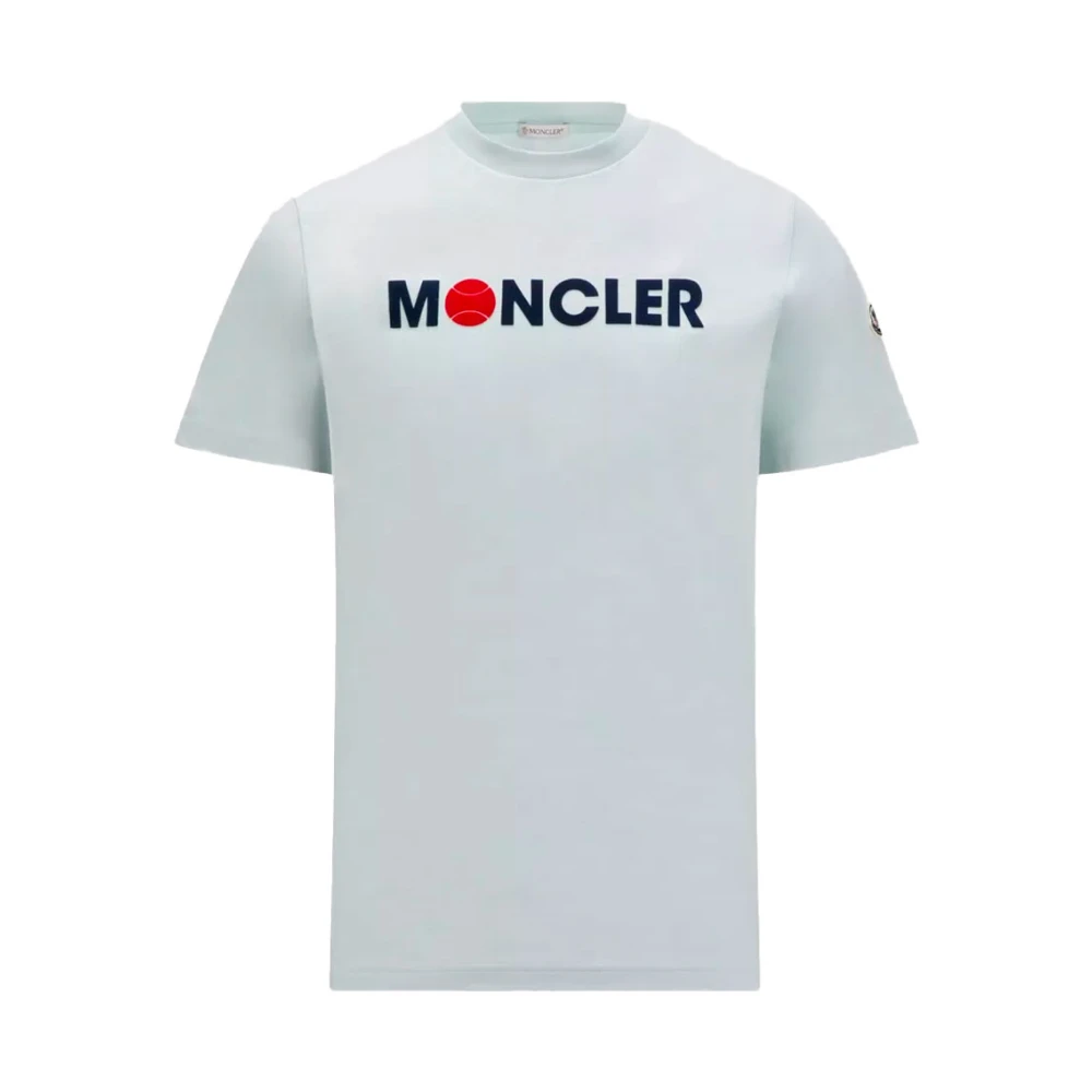 Moncler J1 091 8C00008 829Hp 870C Katoenen T-shirt Green Heren