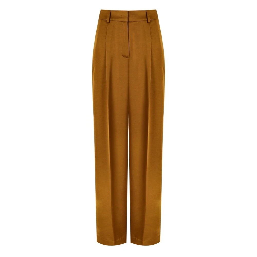 Essentiel Antwerp Satijnen Gladiolus Toffee Broek Brown Dames