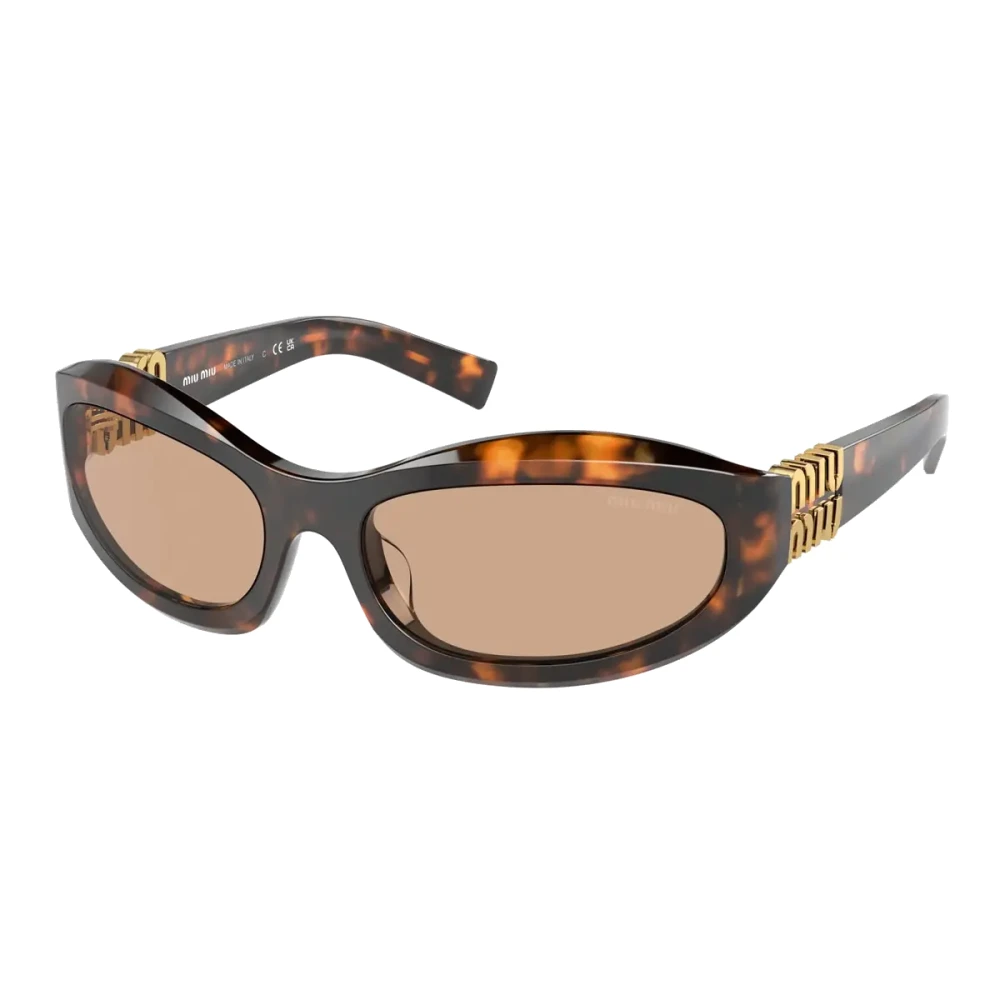 Miu Miu Women's Brown Sunglasses Mu14zs Dark Lenses - Sunglasses - 59 Mm - Accessories