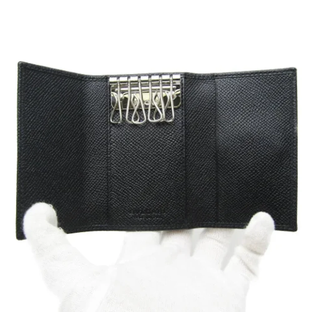 Bvlgari Vintage Pre-owned Leather key-holders Black Unisex