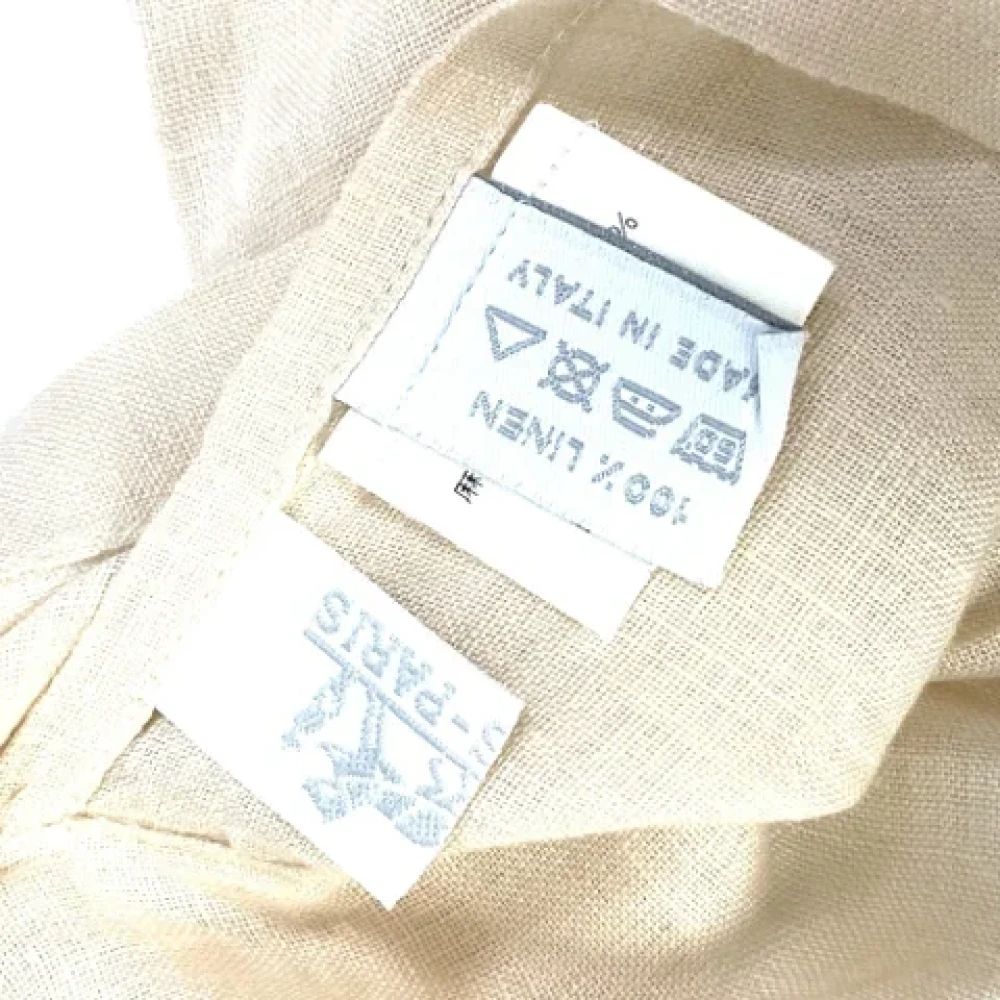Hermès Vintage Pre-owned Fabric scarves White Dames