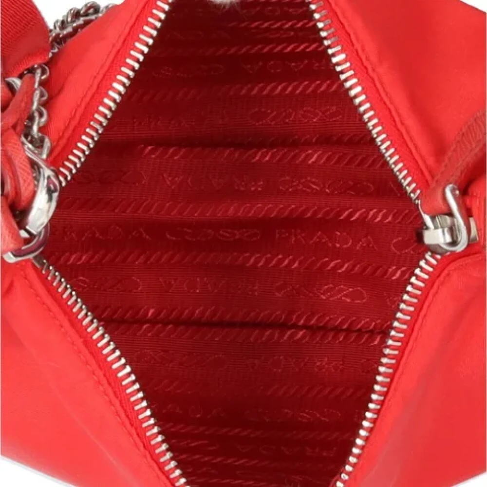 Prada Vintage Pre-owned Nylon prada-bags Red Dames