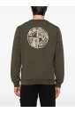 sweatshirt-en-polaire-militaire-vert-a-col-rond