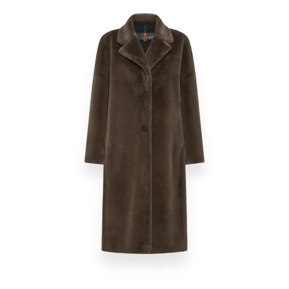 RRD Eco Fur Kimono Jas Gray Dames
