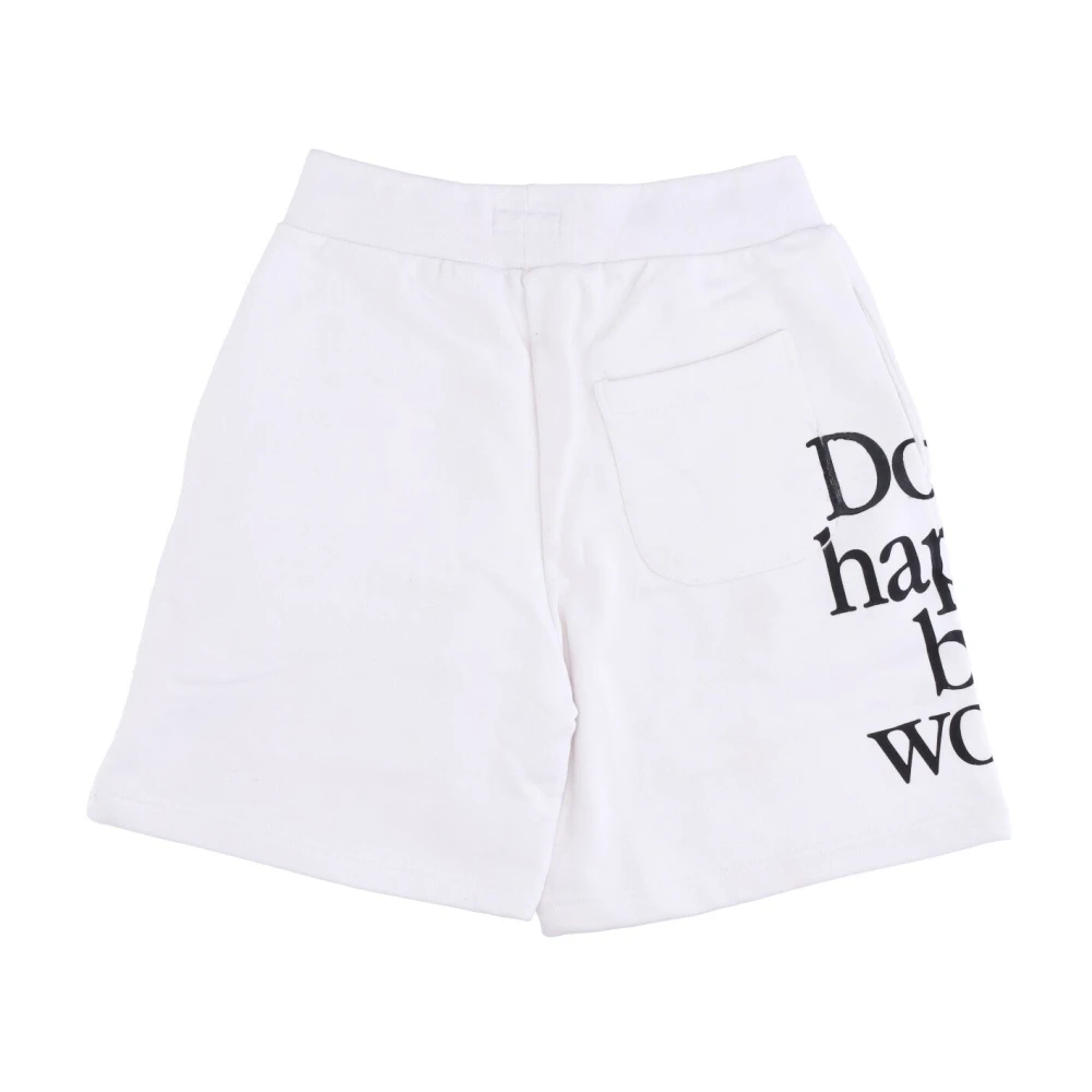 Market Smiley Logo Sweatshorts Elastische Taille White Heren