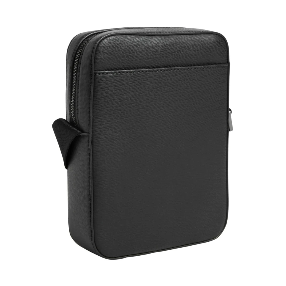 Calvin Klein Zwarte Metalen Cross Body Tas Black Heren