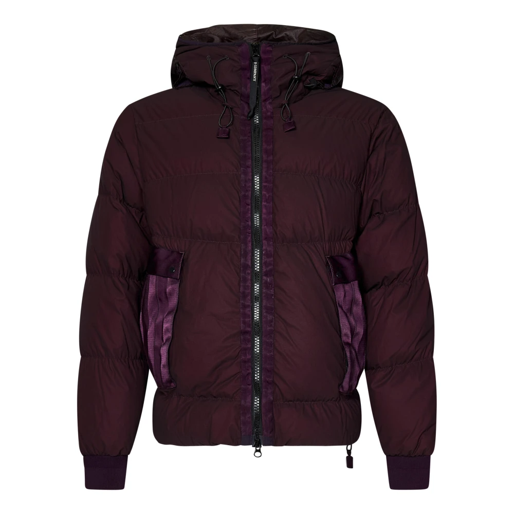 C.P. Company Bordeaux Jas Aw24 Elegante Stijl Red Heren