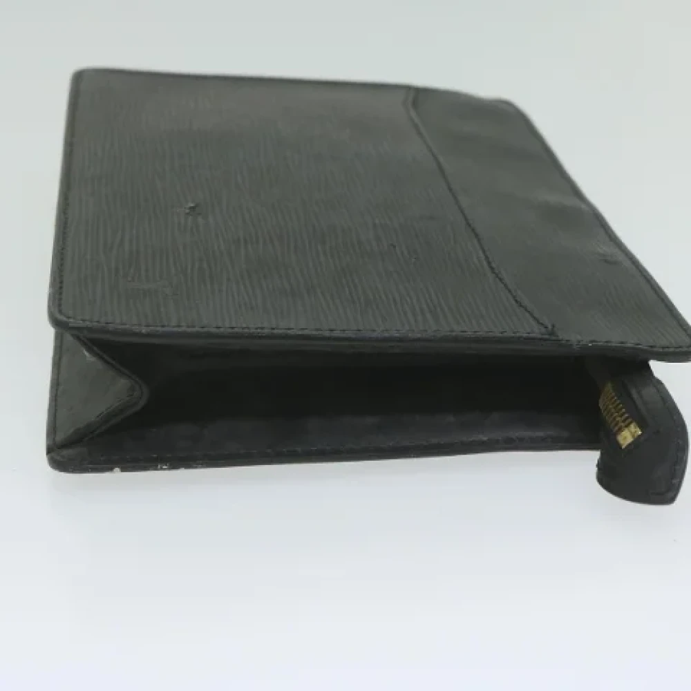 Louis Vuitton Vintage Pre-owned Leather clutches Black Dames