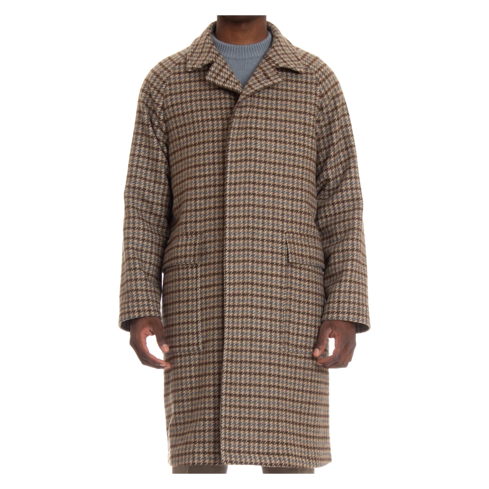 Tagliatore Multicolor Single-Breasted Coat - Male - Single-Breasted Coats - Xl - Coats