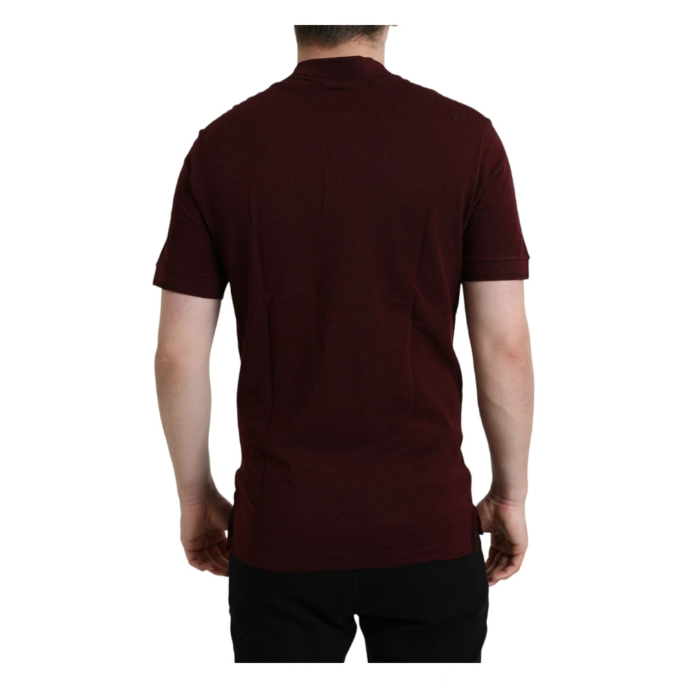 Dolce & Gabbana Elegante kastanjebruin Polo Tee Brown Heren