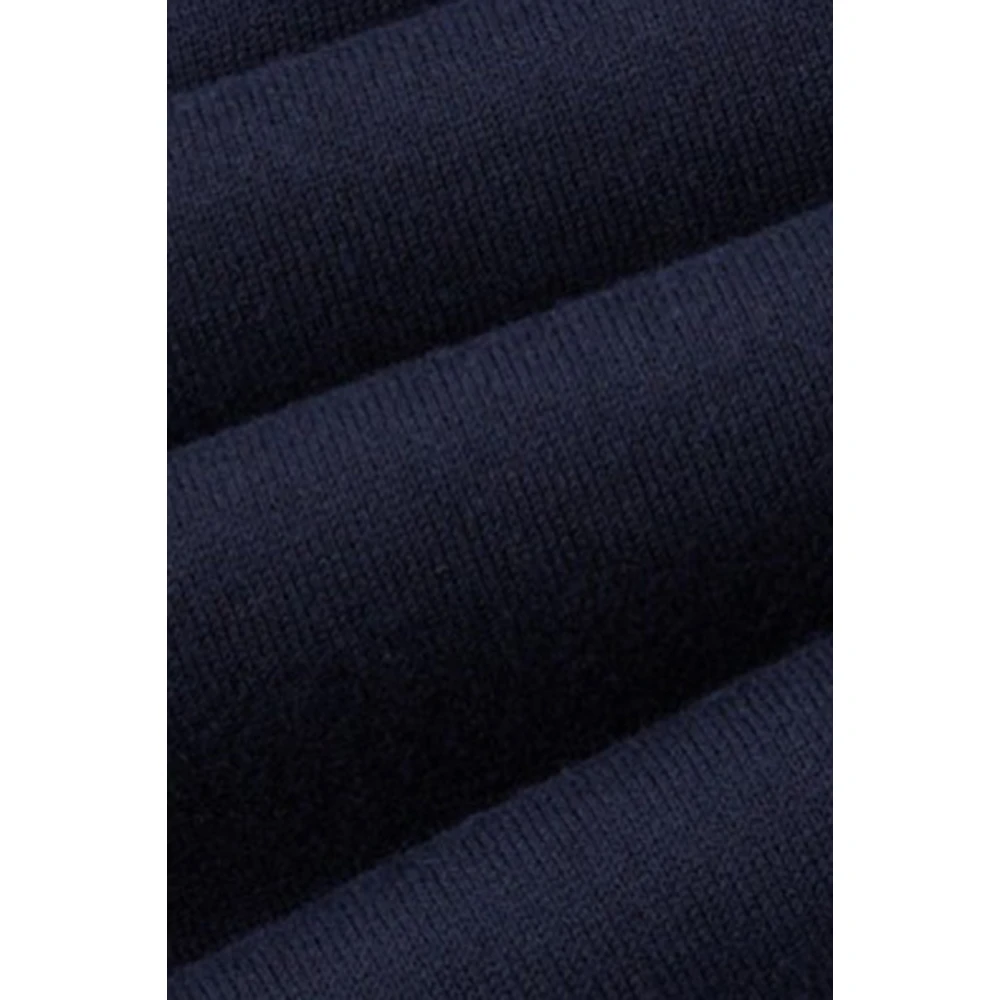 Paolo Pecora Blauwe Gebreide Shirt Blue Heren