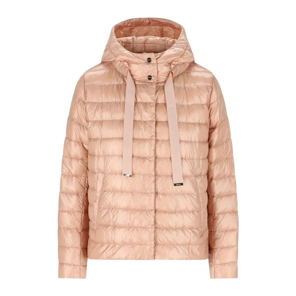Herno Lichtroze jas met verborgen voorsluiting Pink Dames
