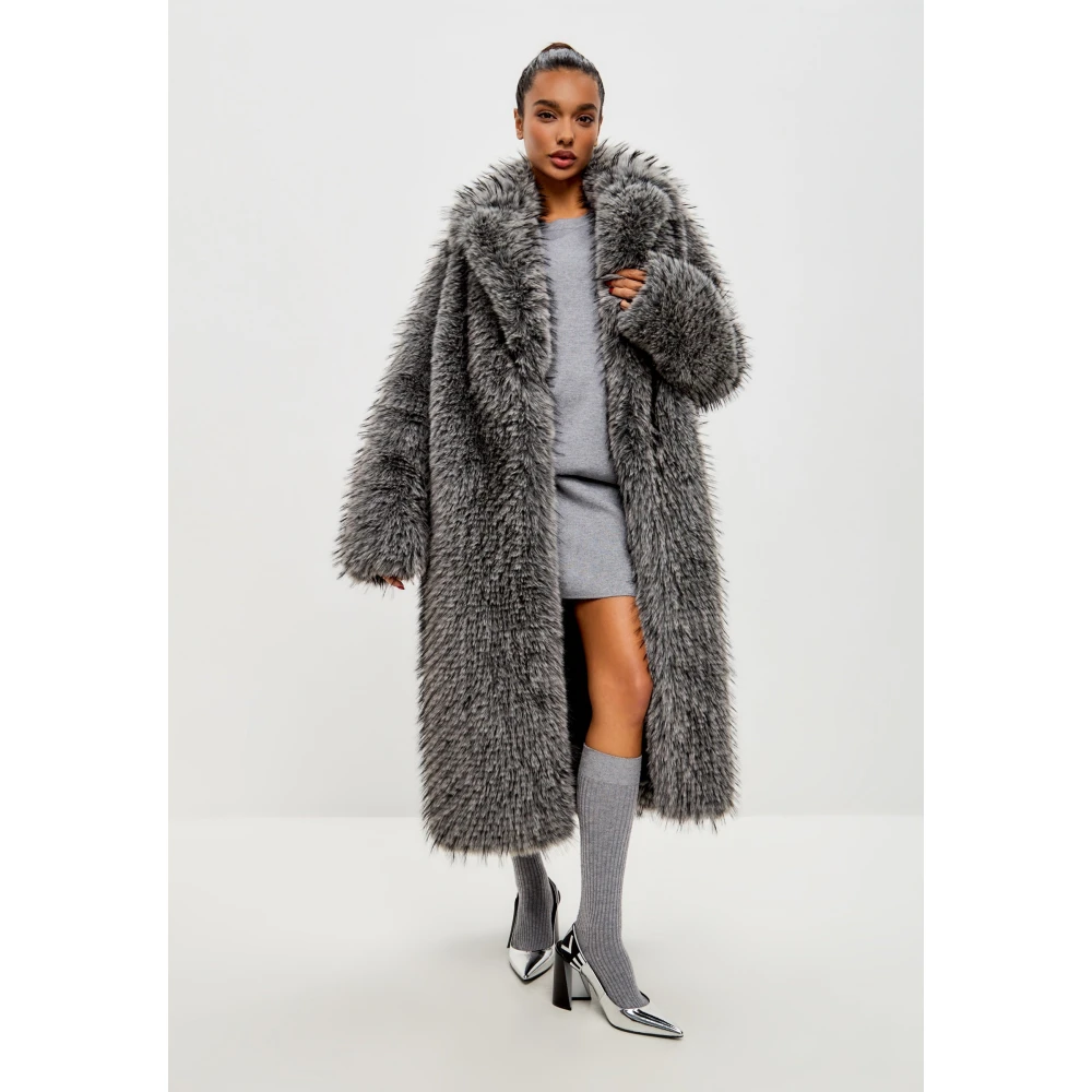 Cesare Gaspari Luxe Nepbontjas Natalie Zwart Gray Dames