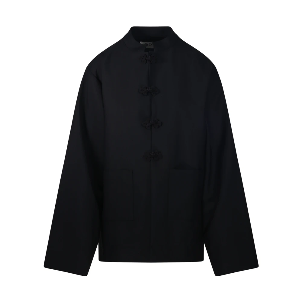 Róhe Pankou Closure Jacket - Female - Light Jackets - Black - S - Jackets