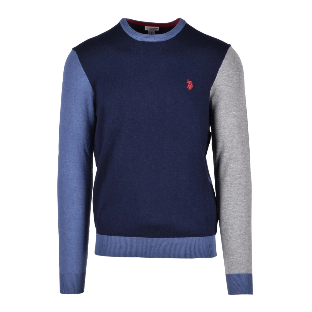 U.s. Polo Assn. Gebreide trui met viscosemix Blue Heren
