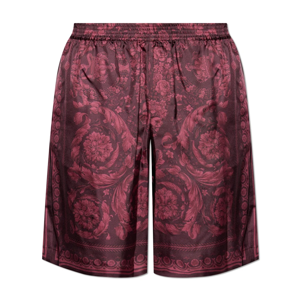 Versace Zijden shorts Red Heren