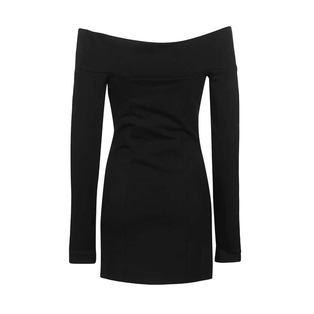 Gcds Strapless Katoenen Mini-Jurk Black Dames
