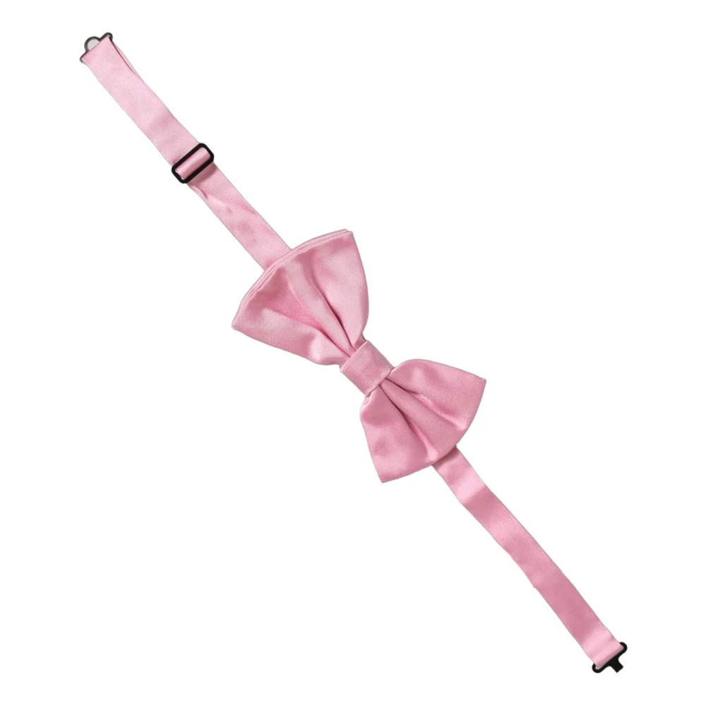 Dolce & Gabbana Bow Ties, Male, One Size, Pre-Tied Bow Tie Pink