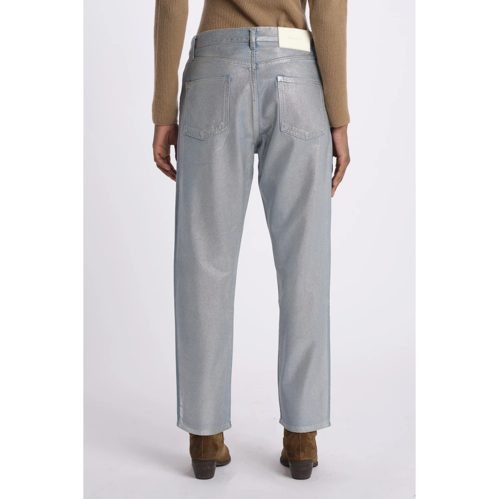 Bellerose Zilveren Broek Gray Dames