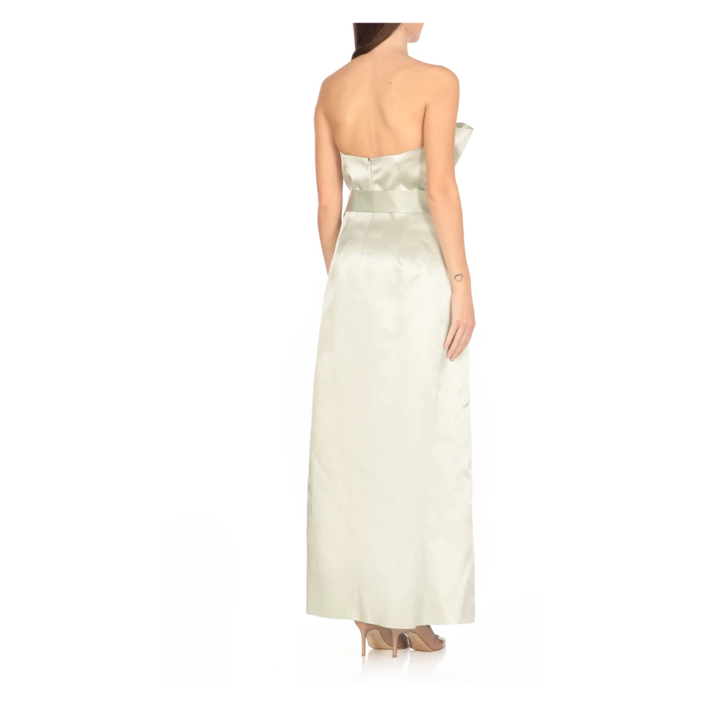 Philosophy di Lorenzo Serafini Groene Jurk met Zelfbindende Riem Green Dames
