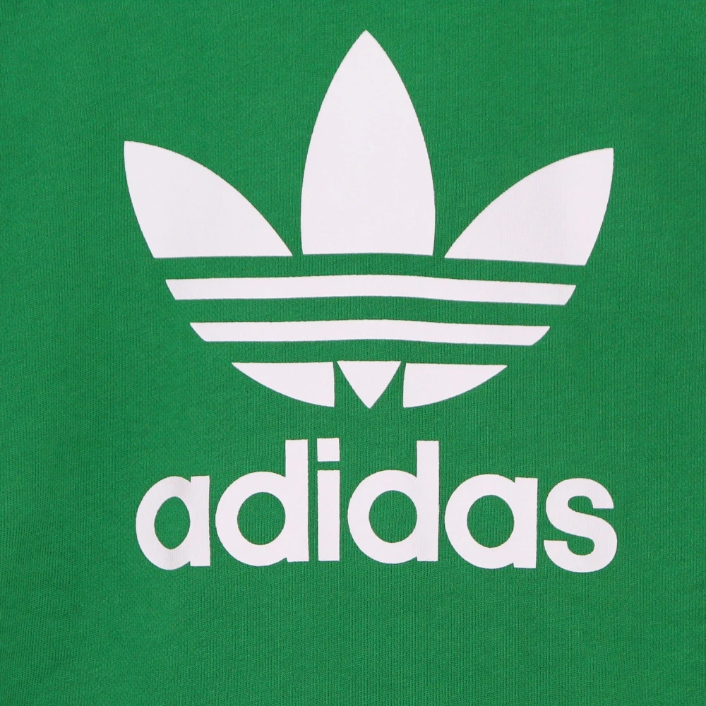 Adidas Groen Wit Trefoil Lichtgewicht Hoodie Green Heren