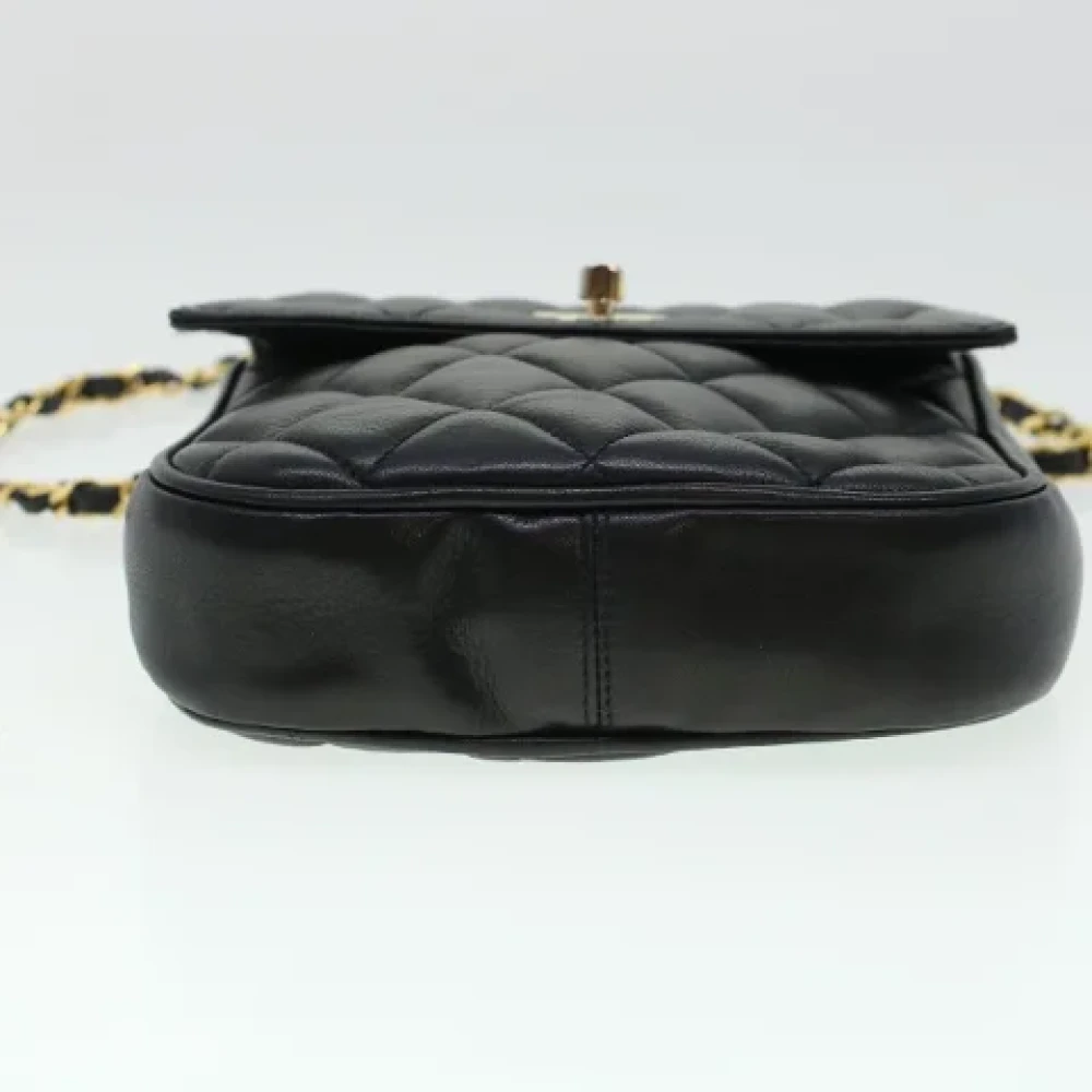 Chanel Vintage Pre-owned Leather chanel-bags Black Dames