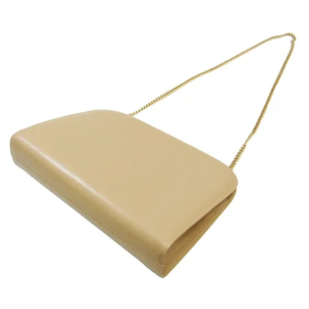 Salvatore Ferragamo Pre-owned Leather shoppers Beige Dames