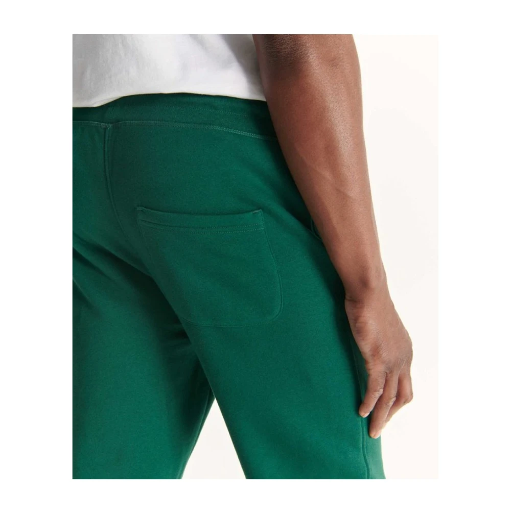 Jott Groene Katoenen Joggers Bedrukt Logo Green Heren