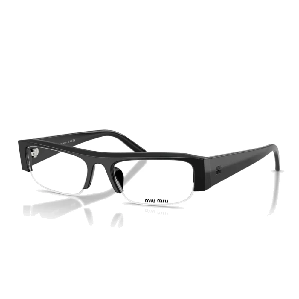 Miu Miu Women's Black Glasses, 51 Mm, Rectangular Sunglasses