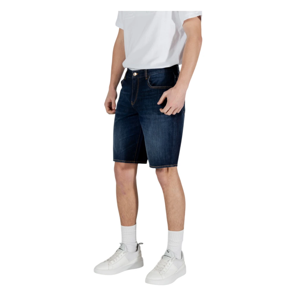 Armani Exchange Heren Bermuda Shorts Lente Zomer Collectie Blue Heren