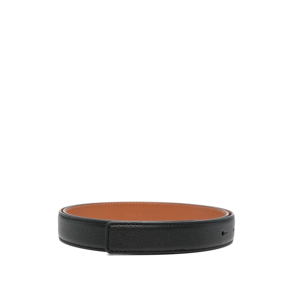 Santoni Women's Black Belts, 60 Cm, Calf Leather Belt