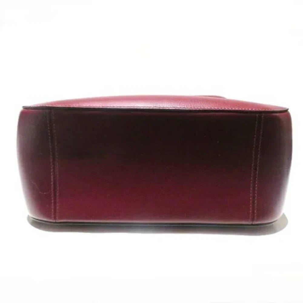 Cartier Vintage Pre-owned Leather shoulder-bags Red Dames