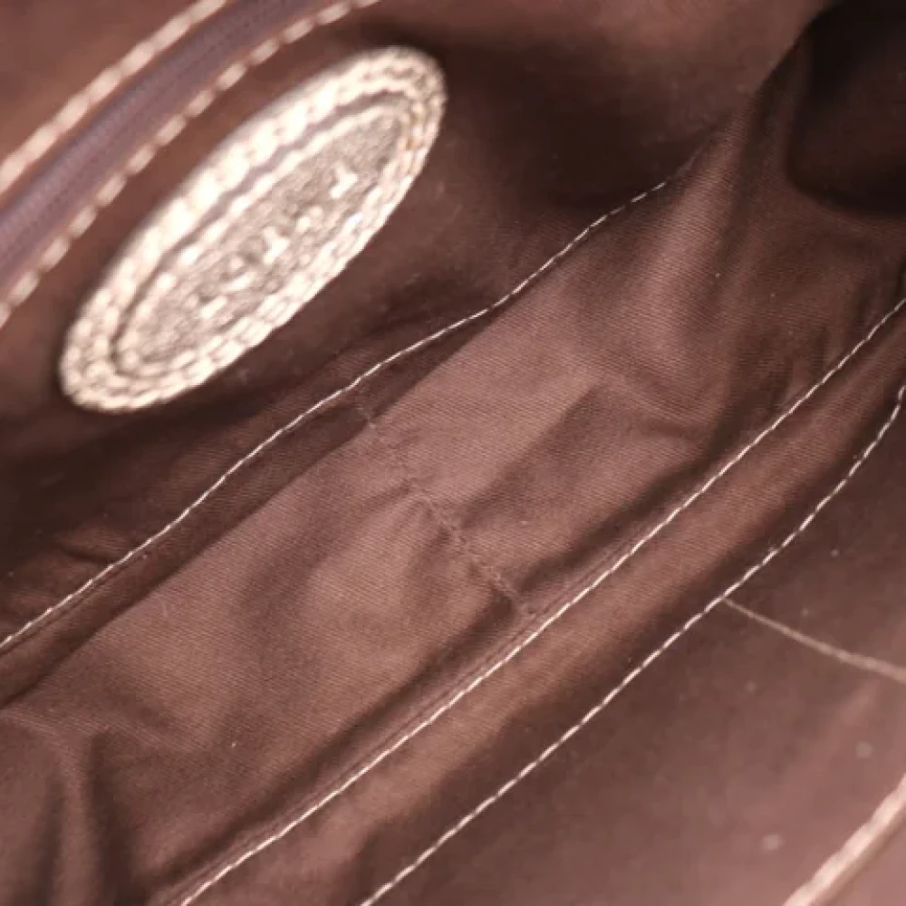 Loewe Pre-owned Leather handbags Gray Dames