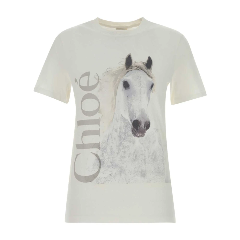 Chloé Jersey - Female - T-Shirts - White - S - Tops