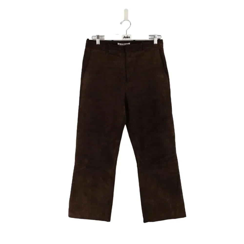 Acne Studios Pre-owned Leather bottoms Brown Heren