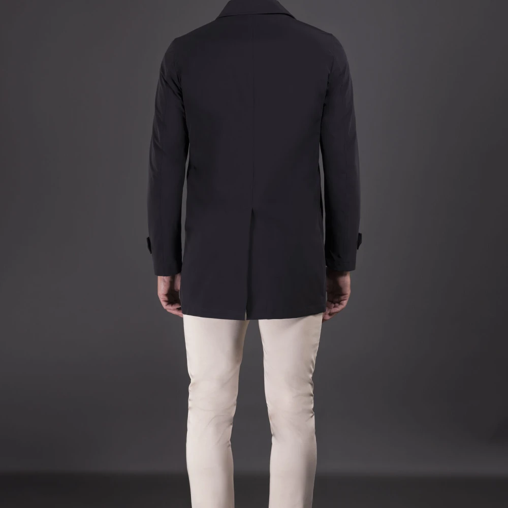 Moorer Elegante Acqua Line Jas Hoes Blue Heren