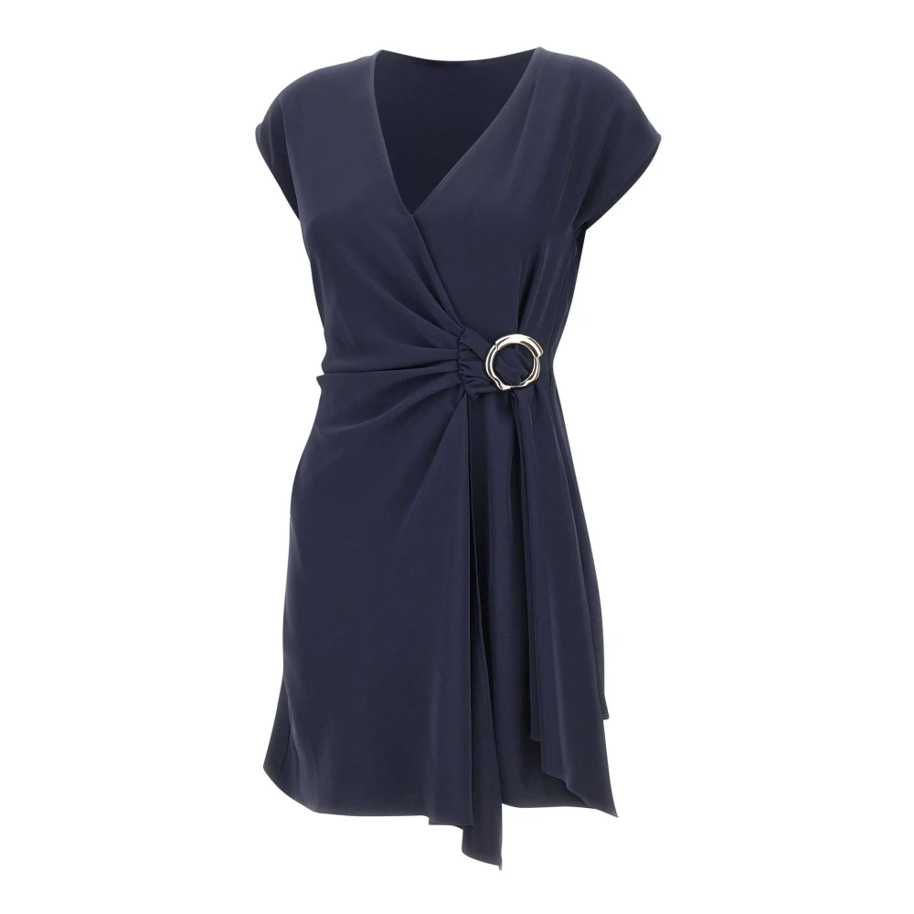 Liu Jo Women's Blue Short Dress With Bejewelled Detailing - Short Dresses - S - Dresses