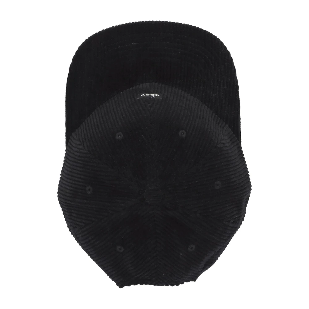 Obey Velvet Flat Visor Cap Zwart Black Heren