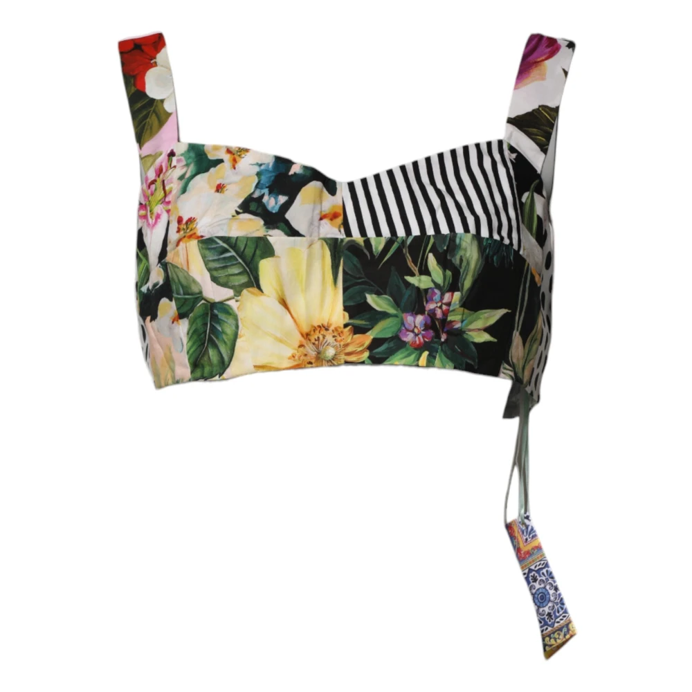 Dolce & Gabbana Women's Patchwork Crop Top