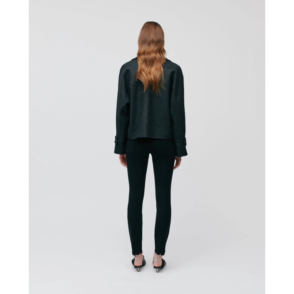 IVY OAK Luxe Winterblazer met Kimono Mouwen Gray Dames